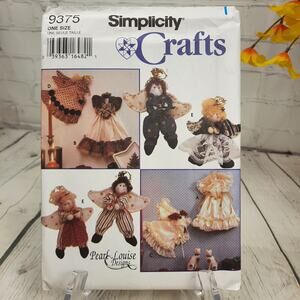 Simplicity‎ Crafts Sewing Pattern 9375 Angel Decorations Doll Angels Dolls